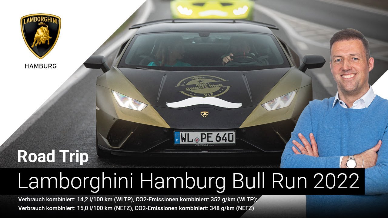 Lamborghini Bull Run 2022 | Movember Hamburg | Lamborghini Hamburg