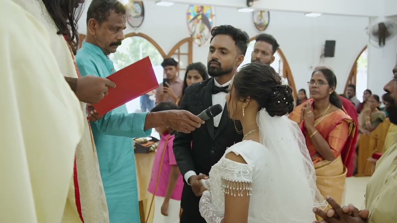 𝐒𝐀𝐍𝐔 𝐚𝐧𝐝 𝐀𝐍𝐍𝐈𝐄'𝐬  𝐂𝐡𝐫𝐢𝐬𝐭𝐢𝐚𝐧 𝐖𝐞𝐝𝐝𝐢𝐧𝐠🤍🧿#viralwedding 