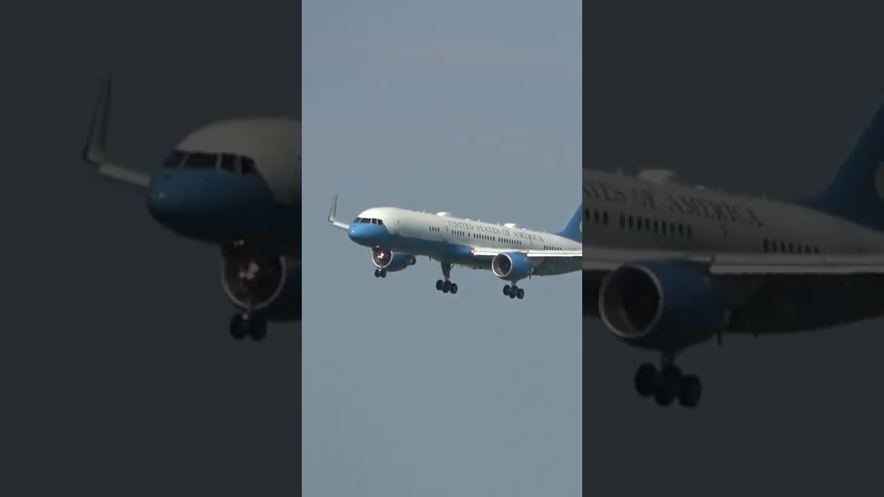 US Air Force Boeing C - 32As ( 757 Flying Pencil) at London Heathrow Airport.