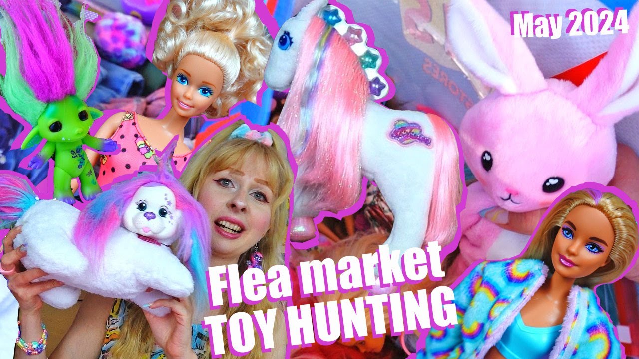 Flea market TOY HUNTING - vintage & modern - PJ Sparkles, Barbie, Puppy Surprise, Zelfs - May 2024