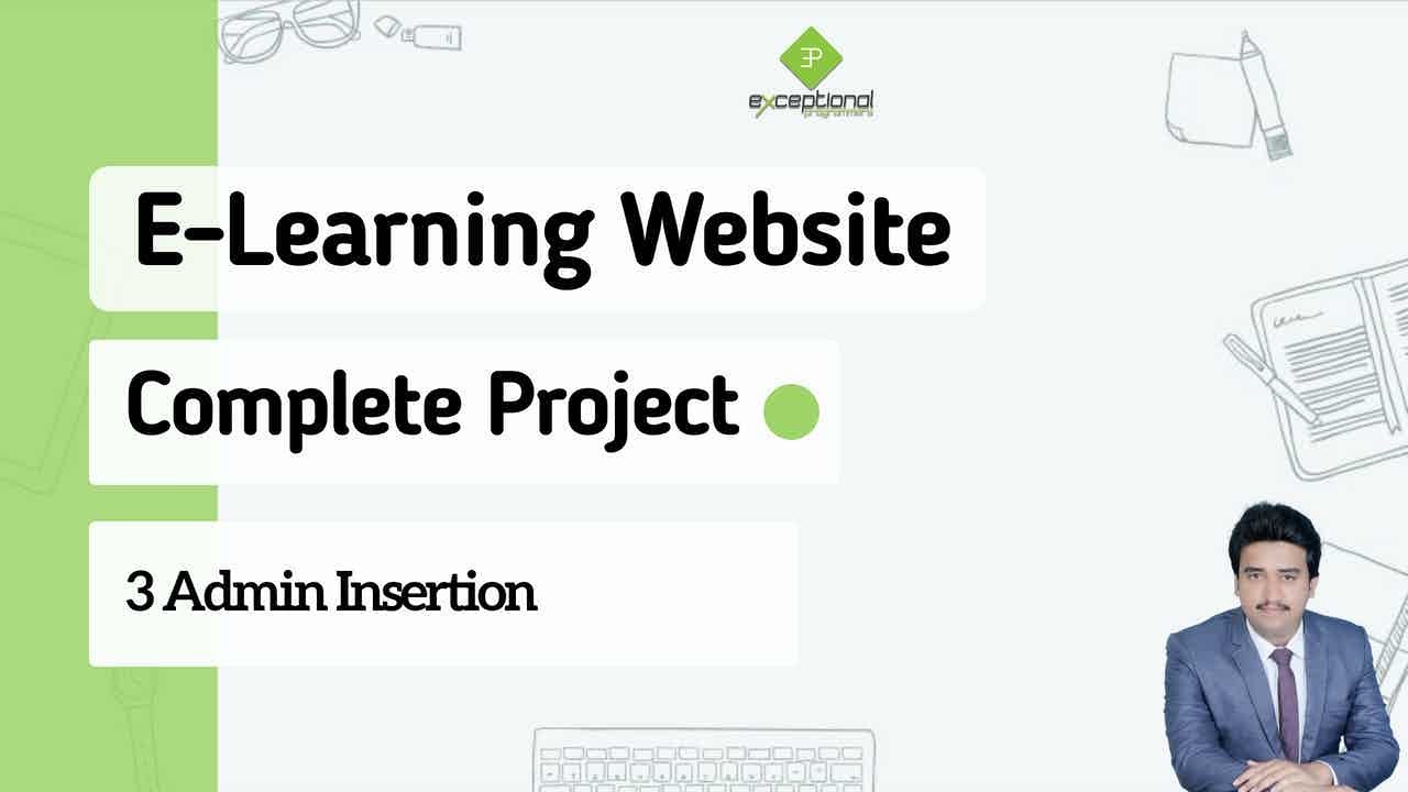 Build website project e learning | php project | web development projects | Part 3 Admin Insertion