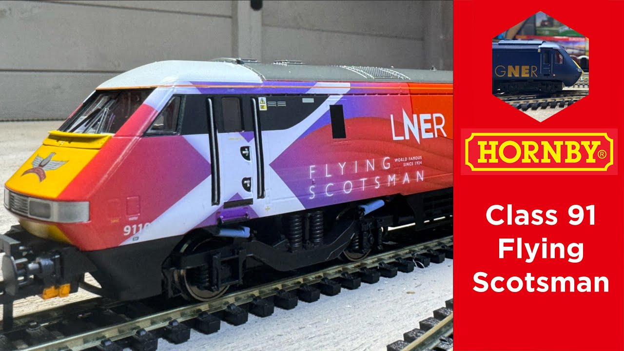 LNER Flying Scotsman | Класс 91 | Hornby | А также обзор MK4 и DVT | Невероятная модель