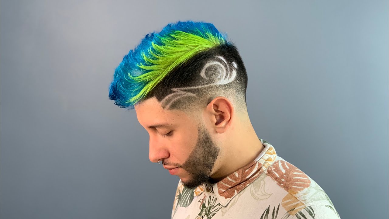 DEGRADE COM MECHAS QUIFF COLORS - passo a passo