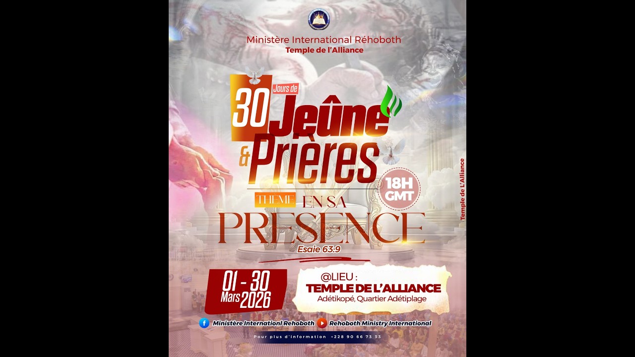 CULTE D'ACTION DE GRACE || DIMANCHE 8 MARS 2026