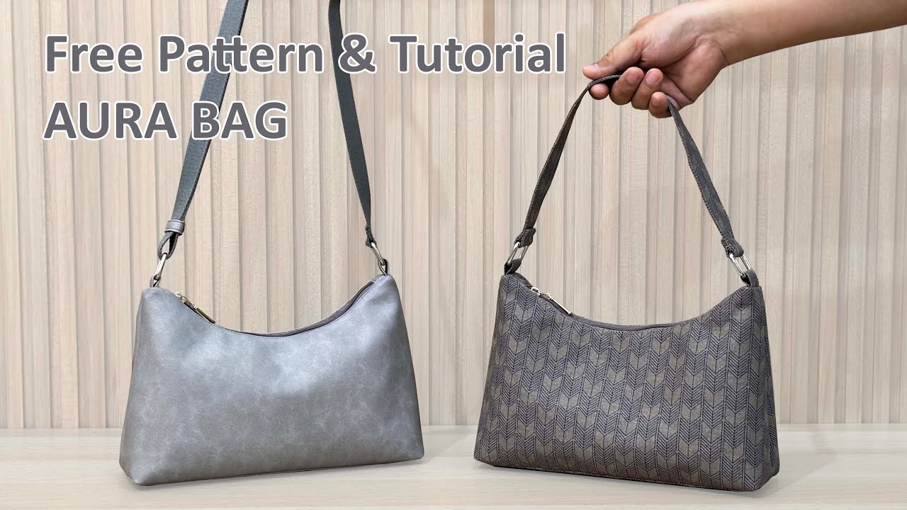 DIY - AURA BAG - Step by step tutorial with free pdf pattern