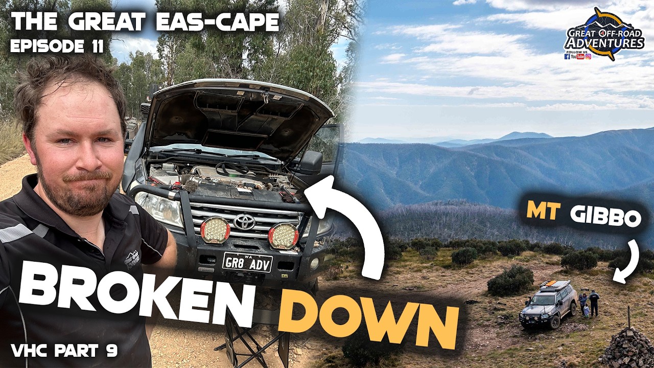 Landcruiser breaks down in the mountains | Vic High Country Adventure | Mt Gibbo & Mt Pinnibar