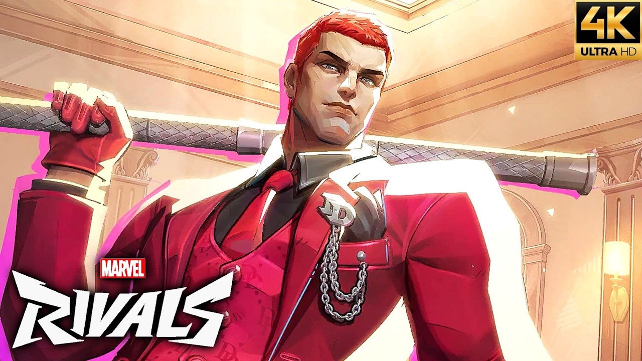 Marvel Rivals - Daredevil (Attorney At Law Skin) Gameplay Showcase (4K 60FPS)