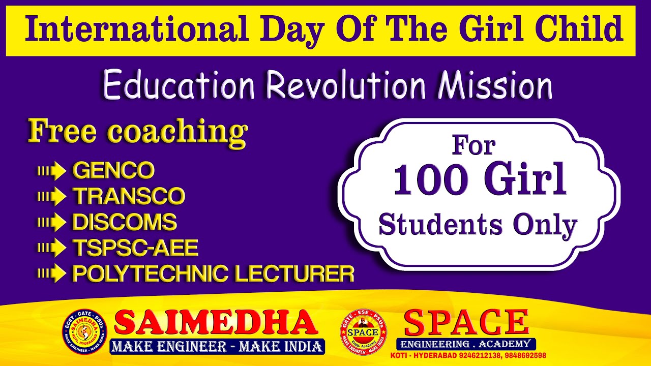 FREE GOVT JOB COACHING FOR 100 GIRL STUDENTS || ECE || EEE || SAIMEDHA KOTI || 9848485698