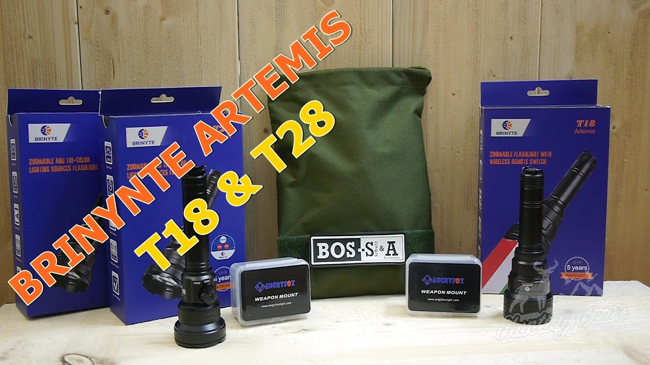 BRINYTE ARTEMIS T18 & T28 - Dimmbare Jagdlampe