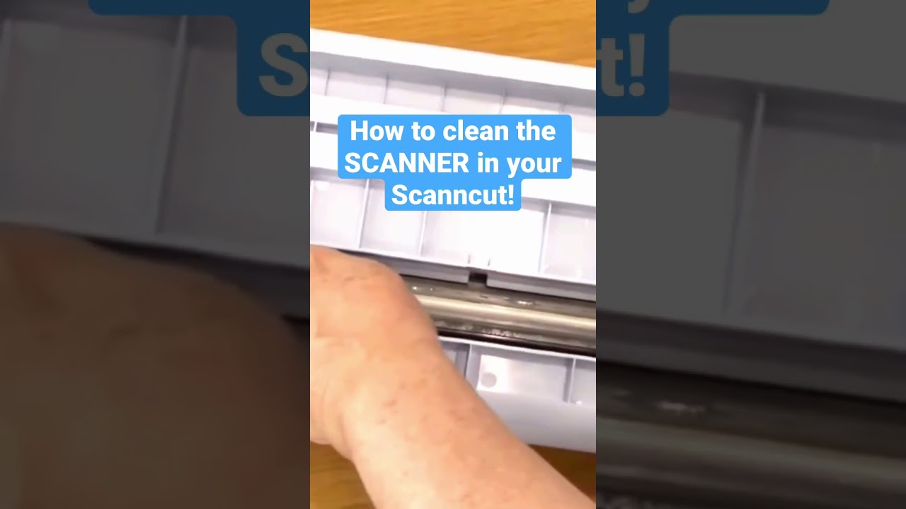 Get Better Scans by CLEANING the Scanner Glass in your ScanNCut!