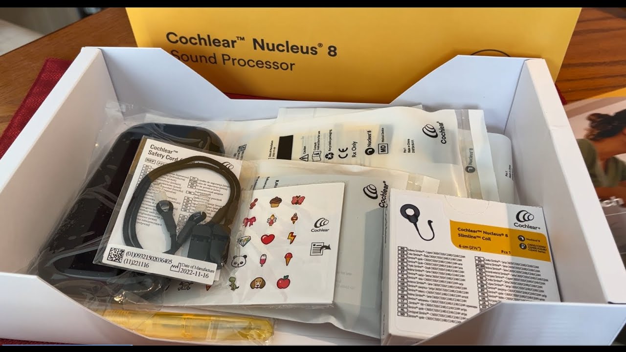 Cochlear Nucleus 8 Implant Accessories Extra Parts Unboxing
