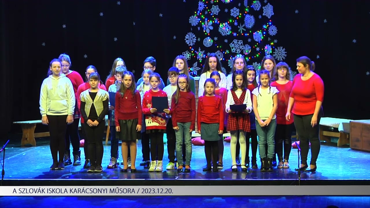 A Szlovák Iskola karácsonyi műsora (2023.12.20)