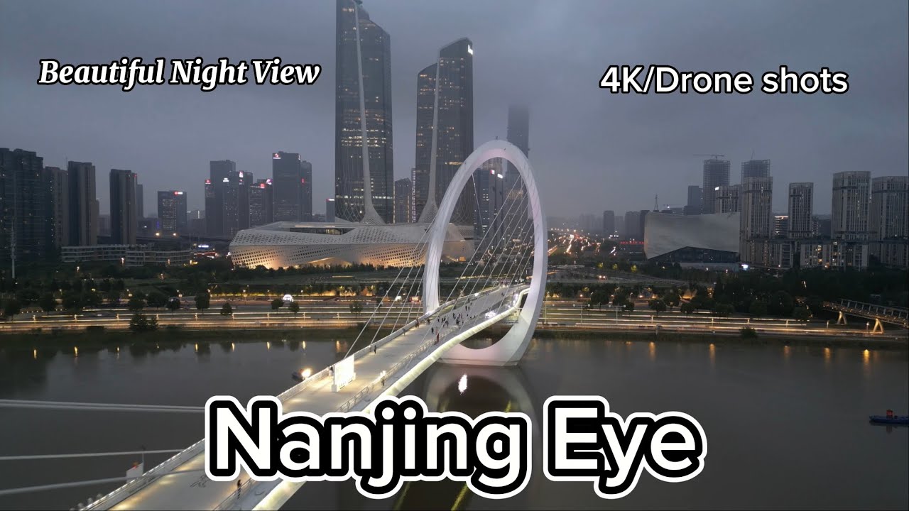 Nanjing Eye Bridge | Beautiful Night View | 4K Drone Shorts