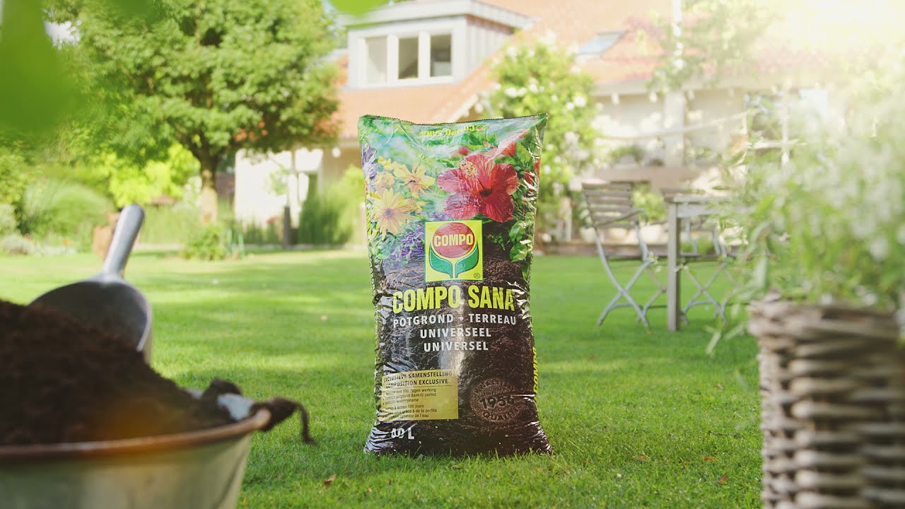Altijd zon in je tuin met COMPO SANA kwaliteitspotgrond!