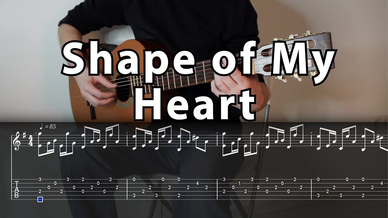 Shape of My Heart・Sting・fingerstyle guitar tabs