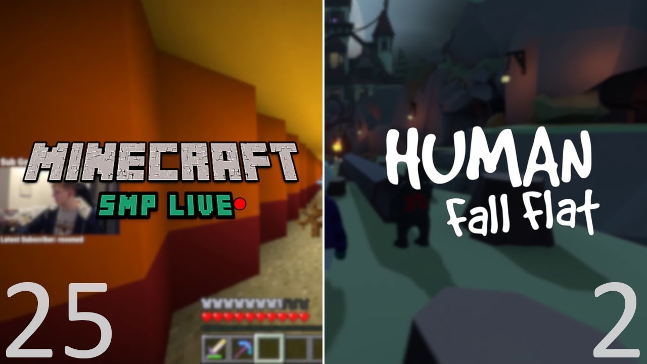 CallMeCarson VODS: Minecraft SMP Live (Part Twenty Five) / Human: Fall Flat (Part 2)