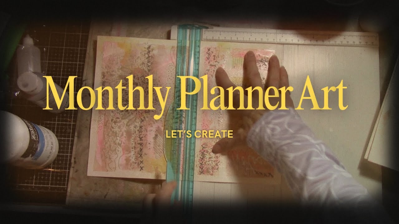 Monthly Planner Art January Collage