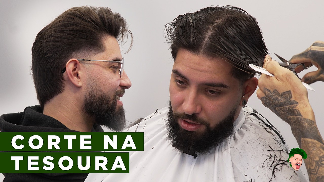 COMO FAZER UM CORTE NA TESOURA &ndash; T&Eacute;CNICA COMPLETA PASSO A PASSO! + TAPER FADE