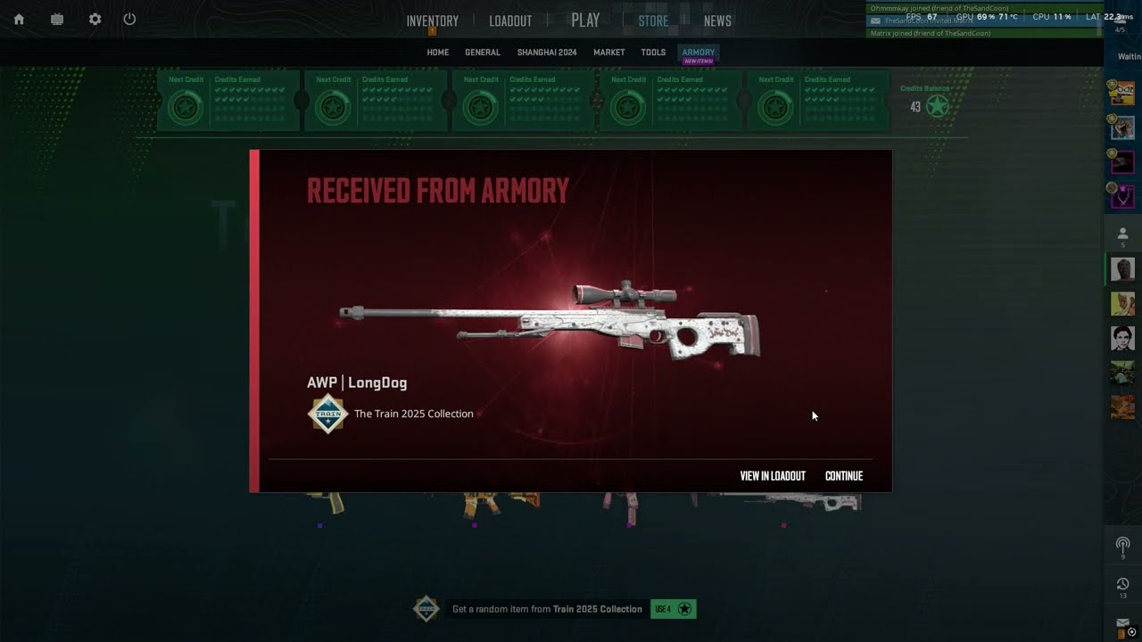 AWP LONGDOG UNBOX AT 1AM!😱 0.13% CHANCE