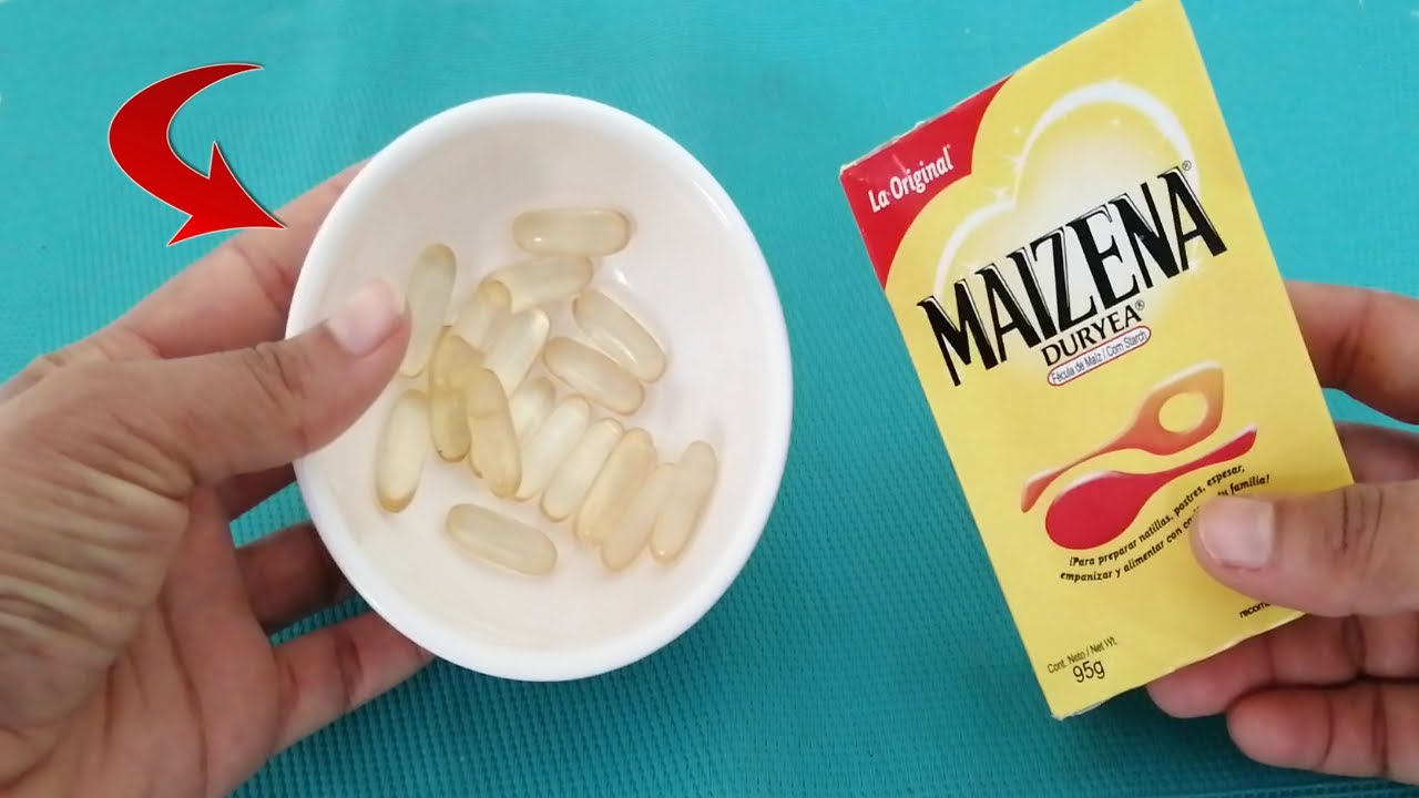 Maizena y vitamina E para el rostro el secreto de la juventud.