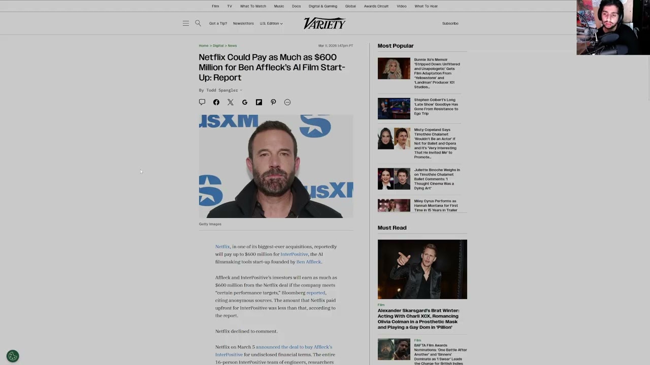 Ben Afflicks AI Start Up sells for 600 MILLION