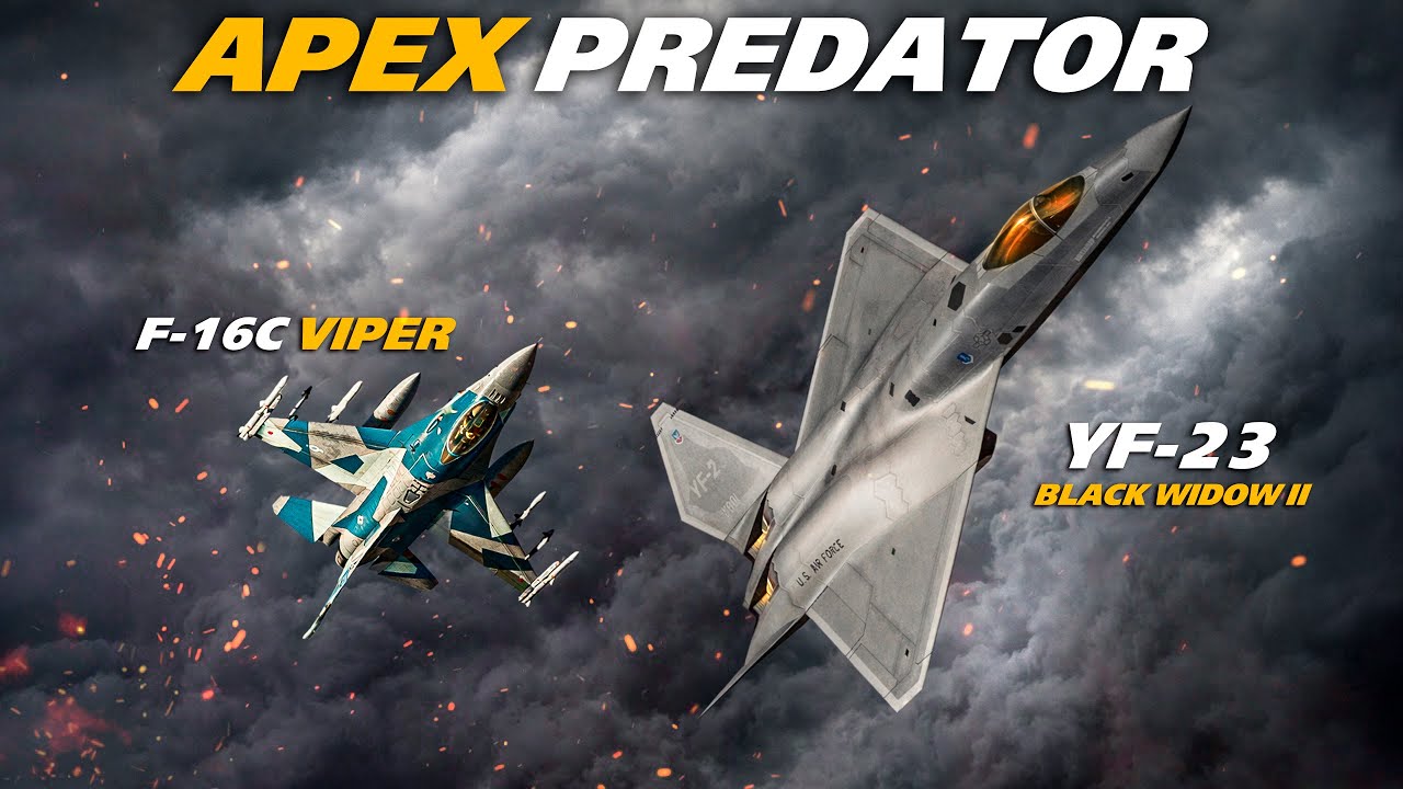 Slippery Foe - F-16C Viper Vs YF-23 BWII Dogfight | Digital Combat Simulator | DCS |