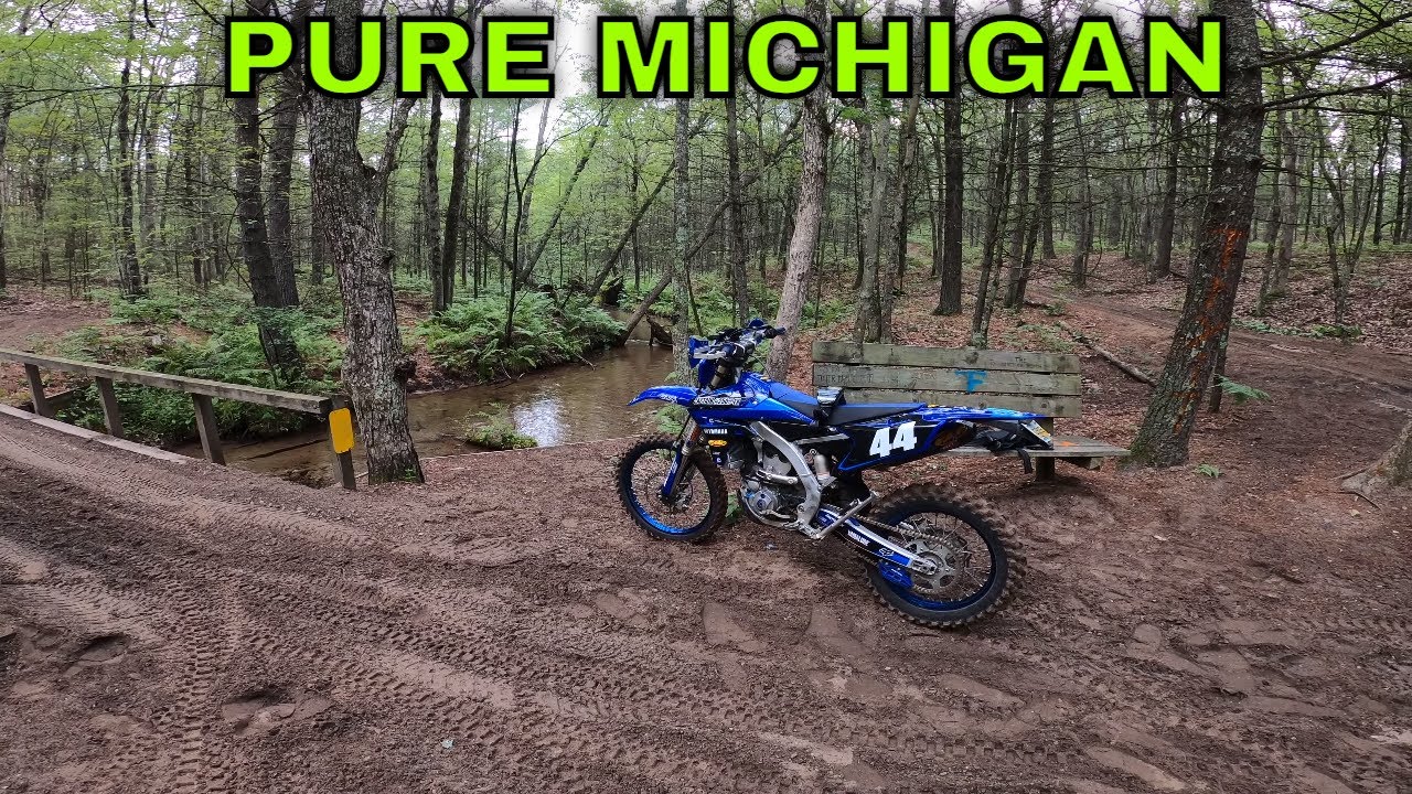 MICHIGAN TRAIL RIDING | CEDAR CREEK ORV TRAIL | DIRT BIKE RIDING
