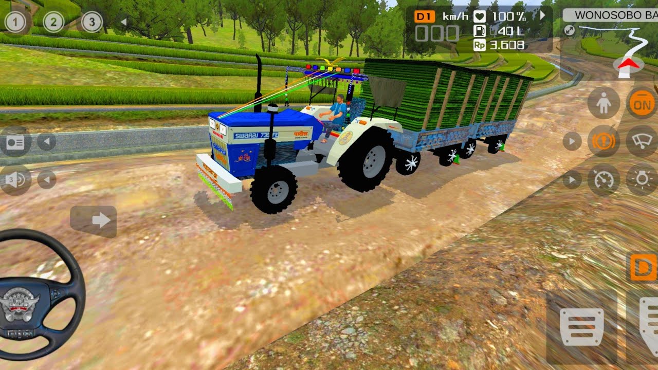 Swraj 735 tractor sugar factory to tralla unloading 