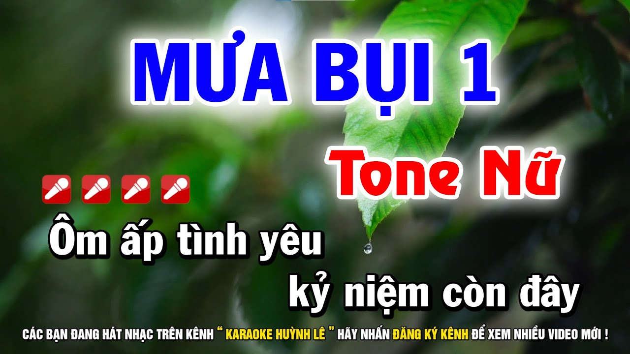 Karaoke Mưa Bụi 1 - Tone Nữ C#m | Nhạc Sống Beat Chuẩn Dễ Hát