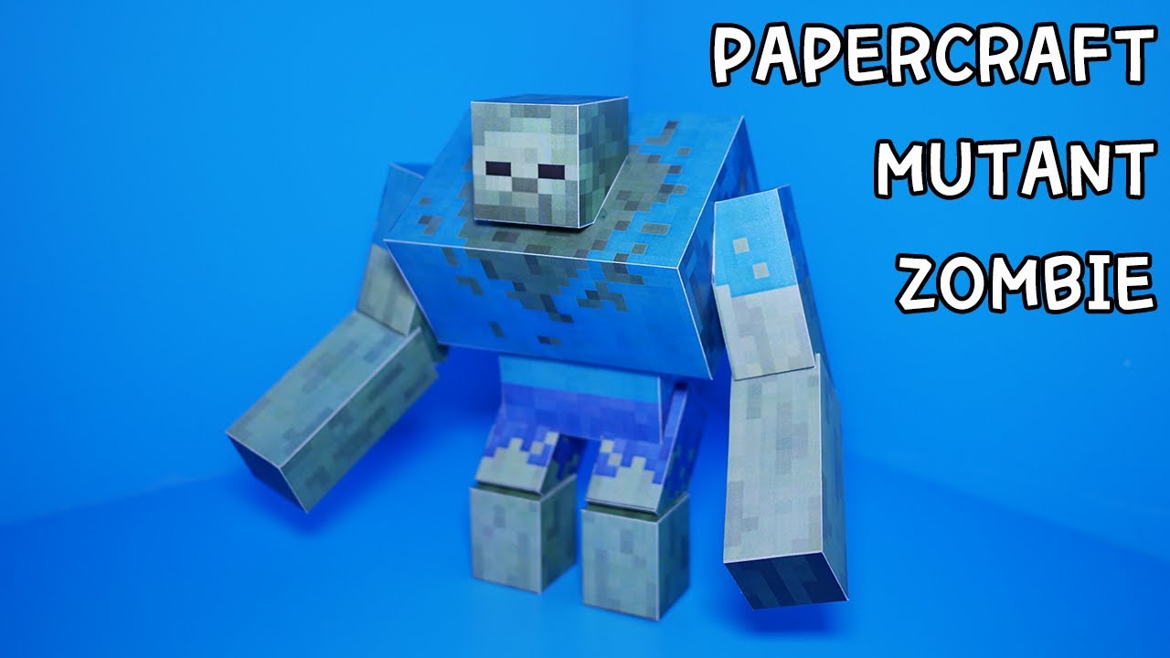 마인크래프트 뮤턴트 좀비 만들기 How to make a Mutant Zombie (Minecraft Papercraft)