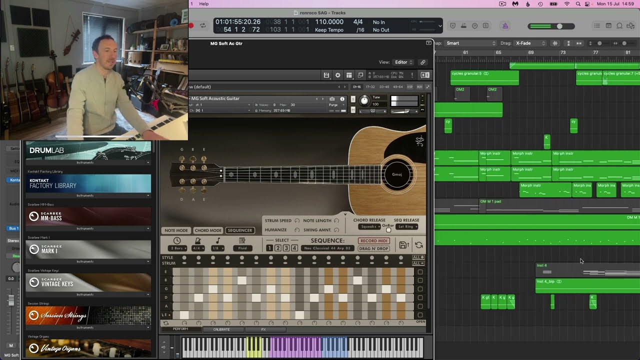 MG Soft Acoustic Guitar: Sequencer Mode