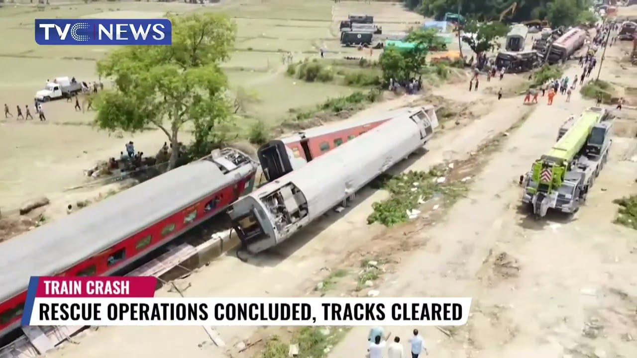 India Train Crash: Rescue Operations Concluded, Tracks Cleared