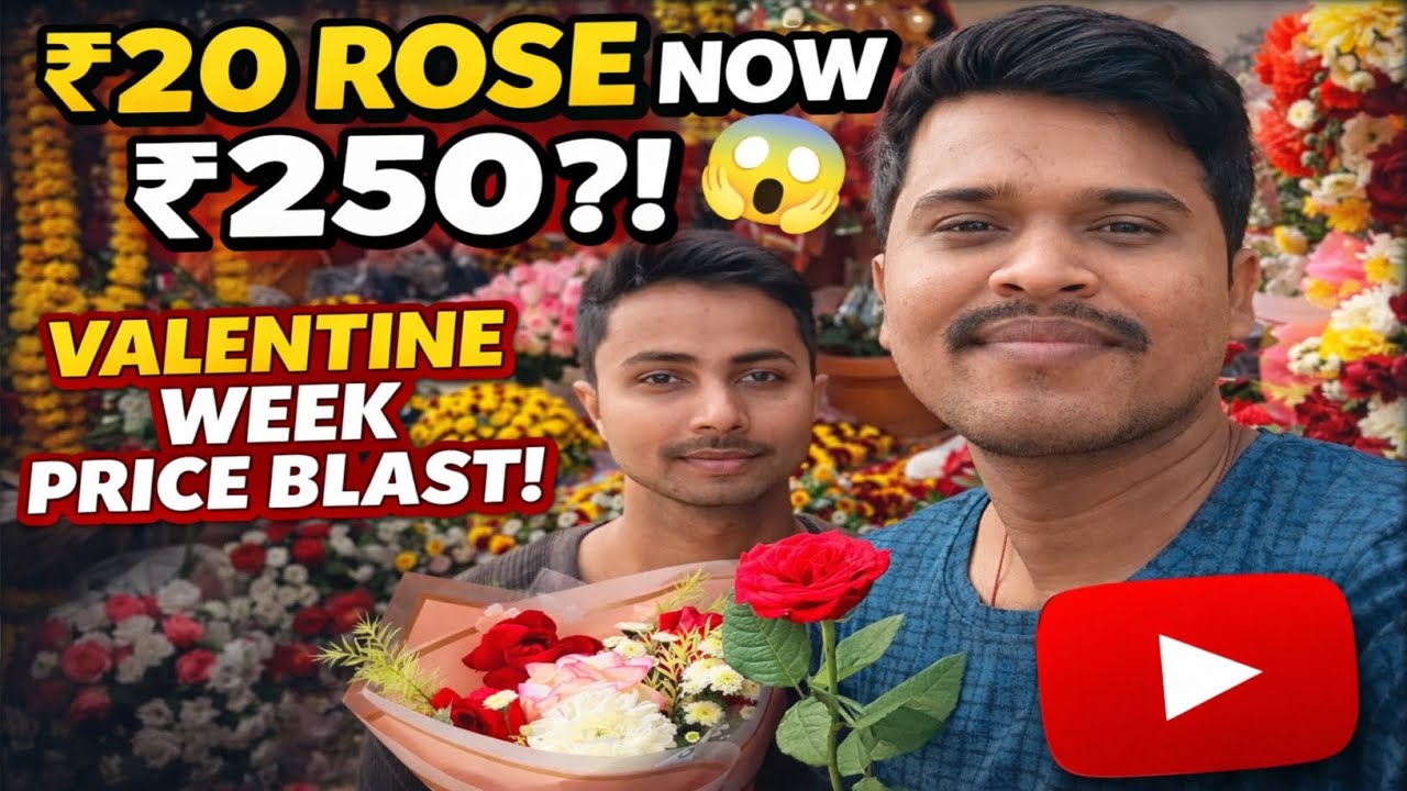 Vlog - 21 ₹20 ka Rose ab ₹250 ?! 😱 Valentine Week Price Blast 🤯