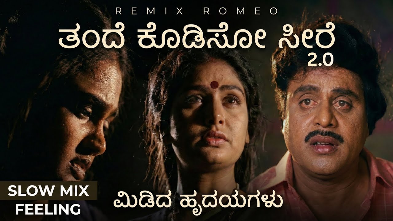 Thande Kodiso Seere 2.0 - Remix Romeo Kannada - AI Visual Cover Song - Midida Hrudayagalu