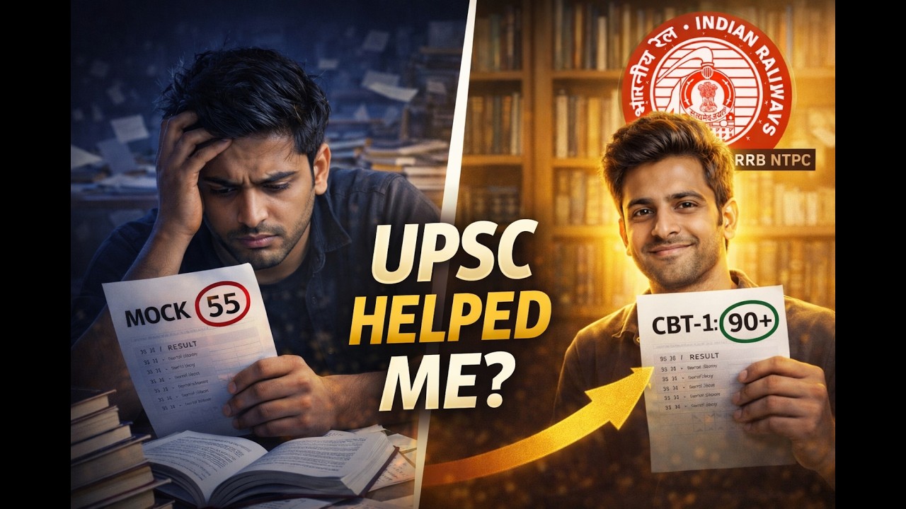 How I cleared CBT-1 & CBT-2 2025 Graduate (No prep) | 25 Days Left for RRB NTPC — From 55 to 90+ 