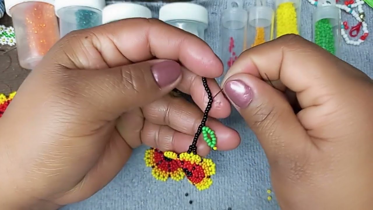 PARTE #3 COLLAR CASCADAS DE  FLORES 🌼