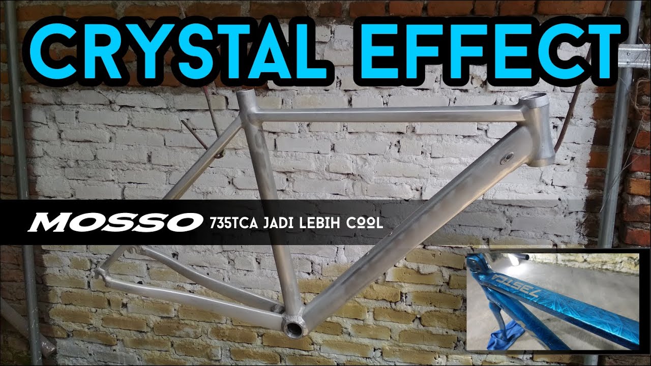 FRAME MOSSO 735 TCA REPAINT CRYSTAL EFFECT ~ GAK MAU KALAH SAMA COLNAGO C64 YANG CRYSTAL EFFECT