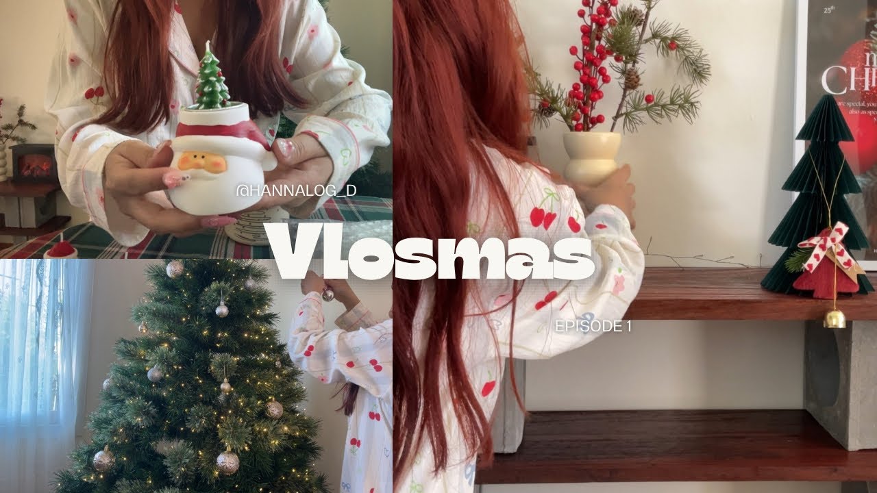 🎄🎅🏻Vlogmas ep.1 ୨୧ จัดห้องวันคริสต์มาส, แต่งต้นคริสต์มาส, ทำอาหาร, แกะพัสดุ | aesthetic vlog🍃❄️