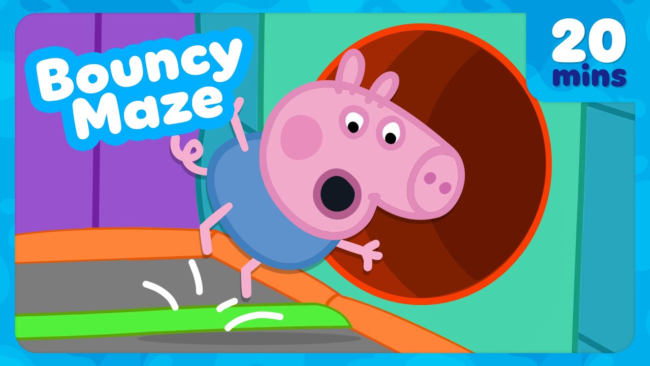George Pig Get Lost In The Bouncy House 🌈 Bouncy Maze Madness 🛝 Peppa Pig Full Episodes | 20 Minutes