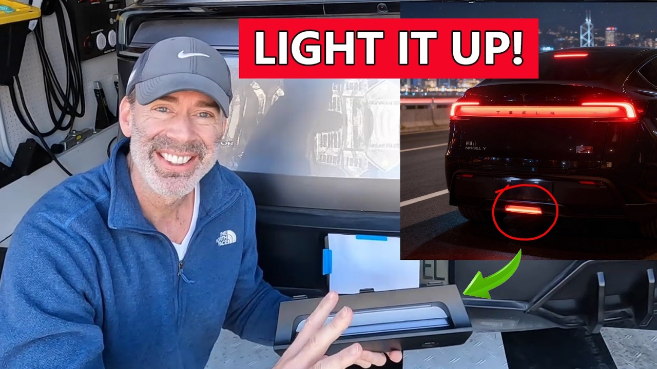 Rear Bumper Brake Light Diffuser for Model Y Juniper