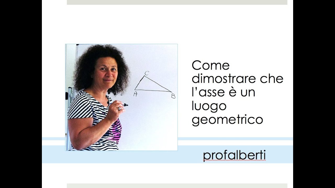 Asse luogo geometrico