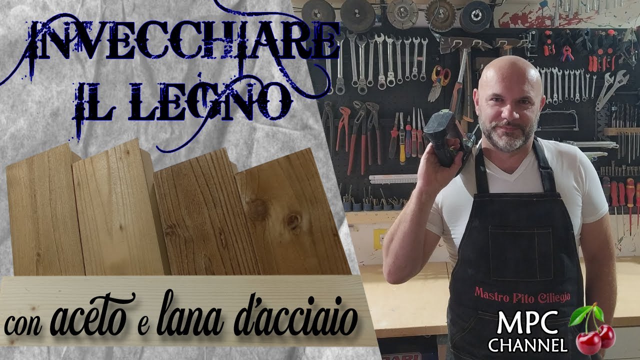 Legno con effetto invecchiato - sistema fai-da-te sorprendente con l'aceto