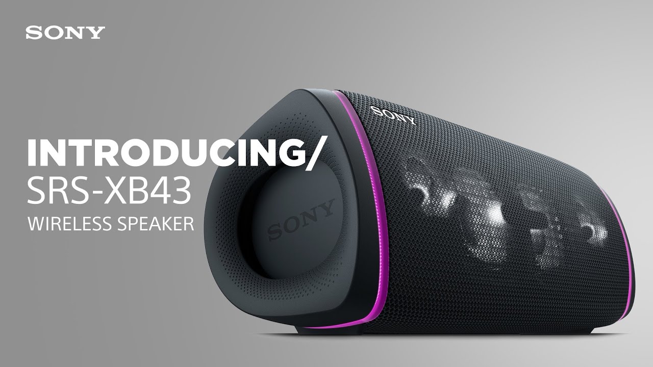D&eacute;couvrez l'enceinte sans fil SRS-XB43 de Sony