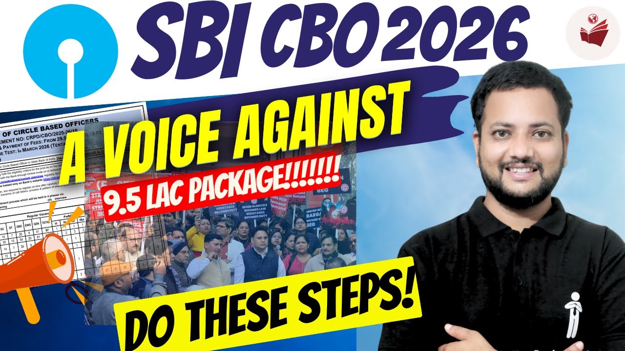 📢 A Voice Against ₹9.5 Lakh Package Requirement | SBI CBO 2026 Notification⚠️