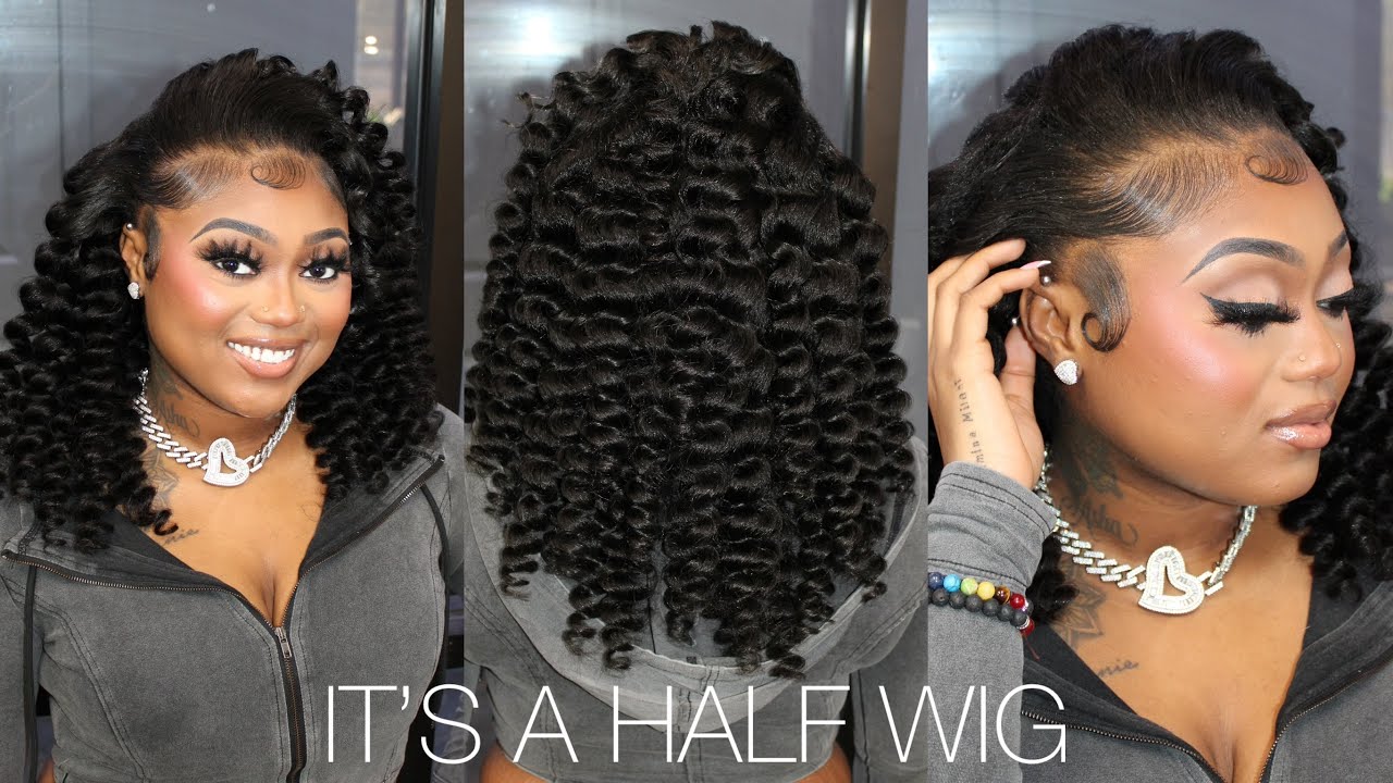 IT’S A WIG 😱 | How to install a half wig ft. HerGivenHair