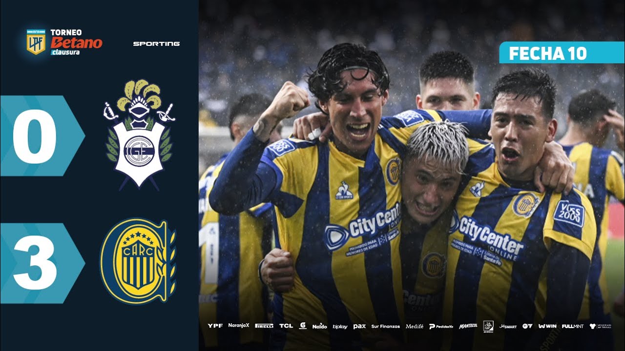 GIMNASIA 0 - 3 ROSARIO CENTRAL | Resumen del partido | #TorneoBetano Clausura 2025