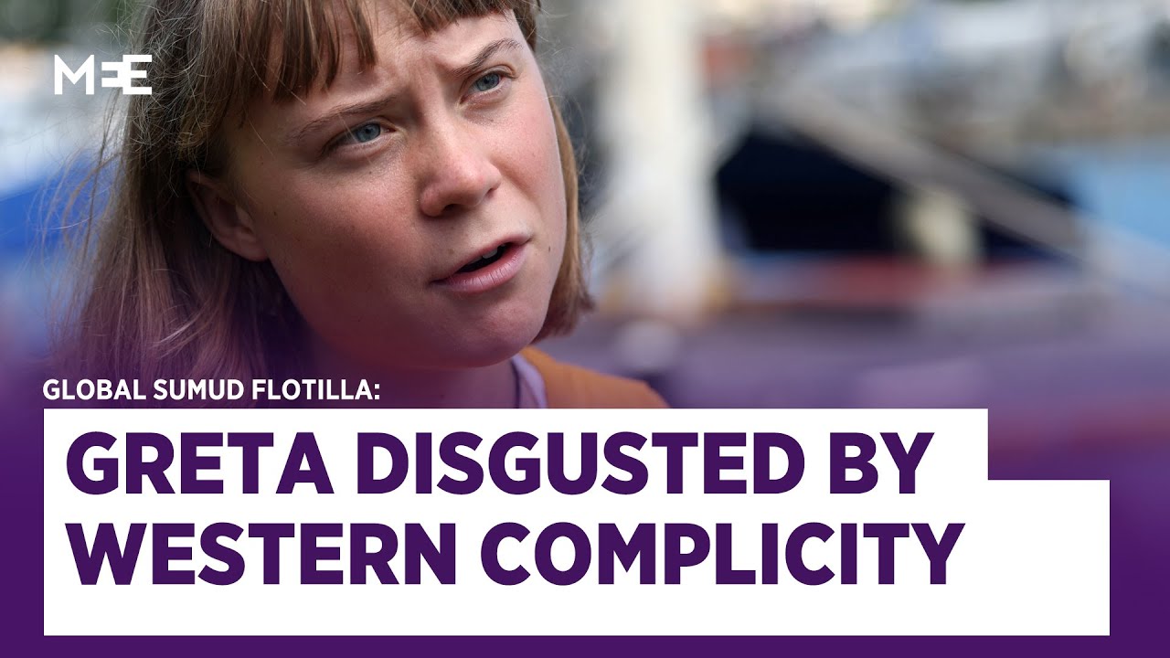 MEE exclusive: Greta Thunberg speaks from aboard the Global Sumud Flotilla