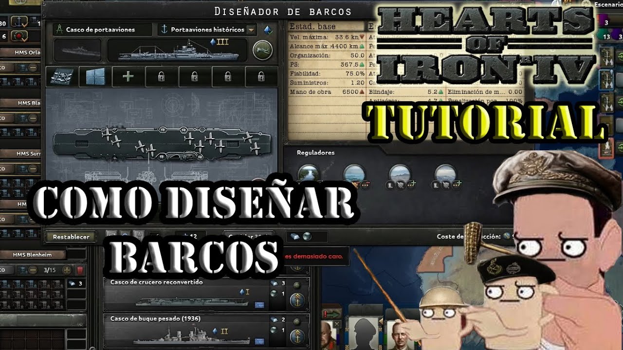 VIDEOTUTORIAL 2023 - HEARTS OF IRON IV - COMO DISEÑAR BARCOS