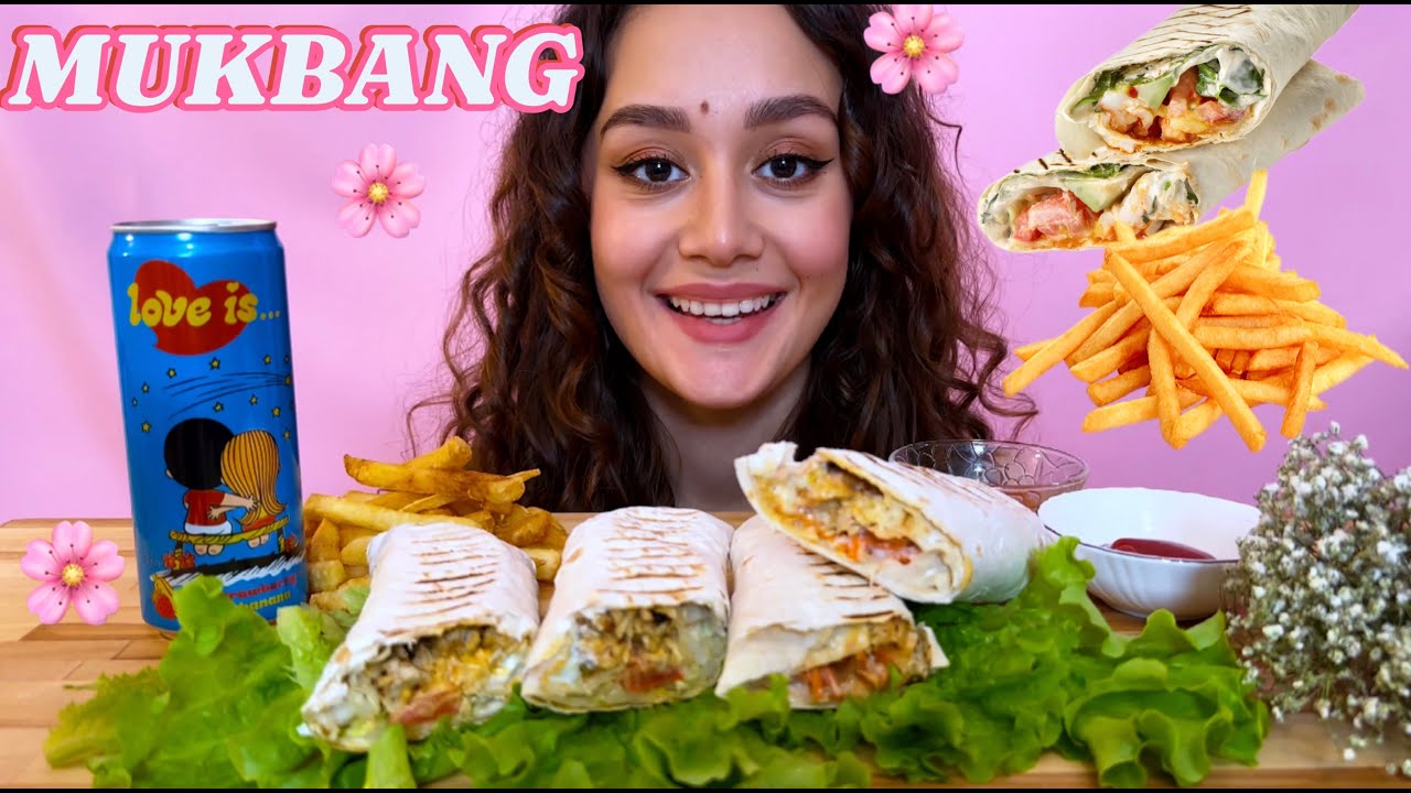 MUKBANG ШАУРМА🌯КАРТОФЕЛЬ ФРИ 🍟 ТАТУИРОВКИ🌚 РЕАКЦИЯ МАМЫ 😳 МНЕ НУЖЕН  ПСИХОЛОГ? #mukbang #мукбанг