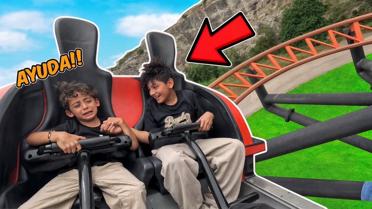 DYLAN LLORA EN LA MONTAÑA RUSA EXTREMA DE SIX FLAGS | Family Juega